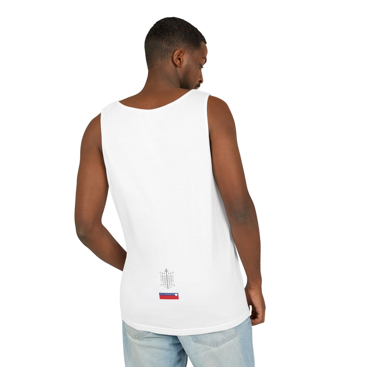 Uni Tank-Top Ogun veve, Black on White