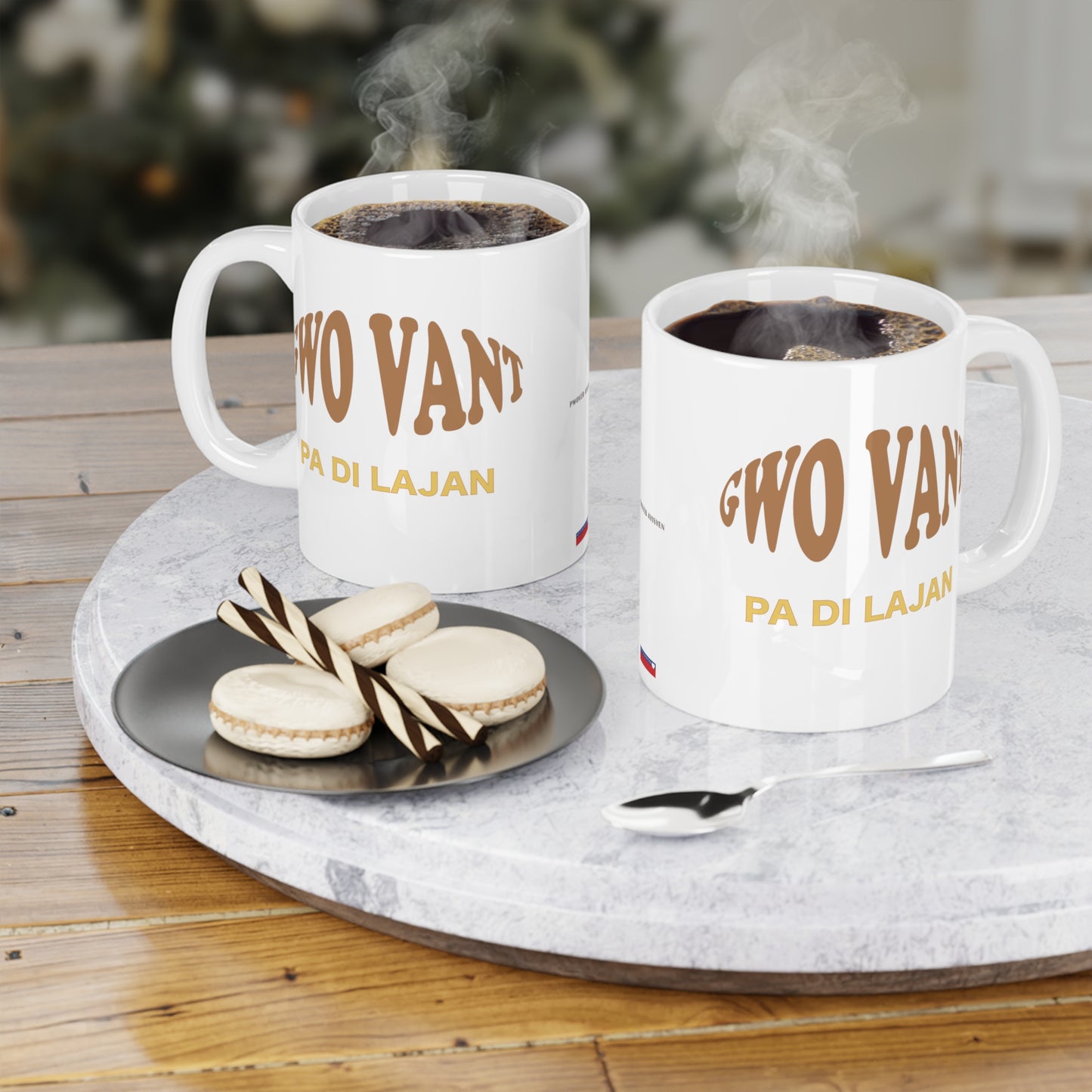 "GWO VANT PA VLE DI LAJAN" > Haiti mug