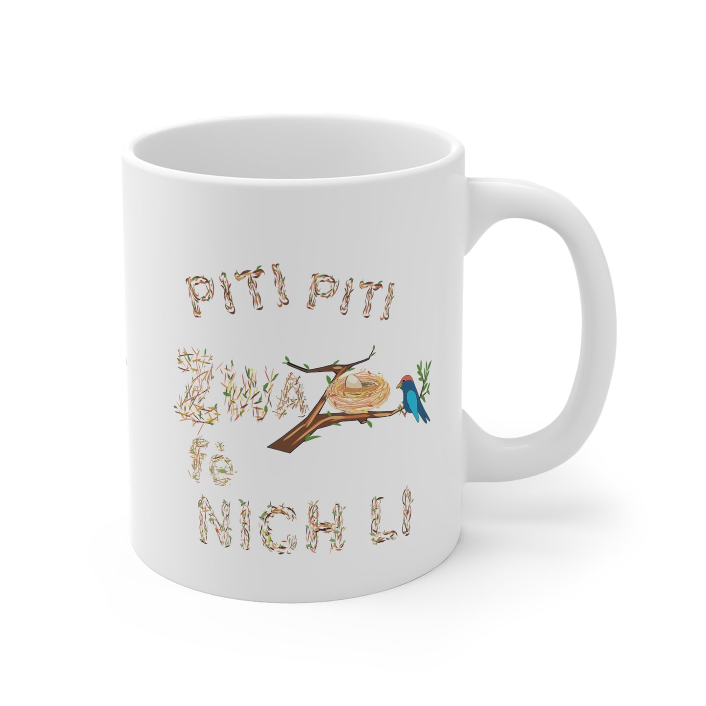 Mug Haïti Pwovèb - Piti piti zwazo fè nich li