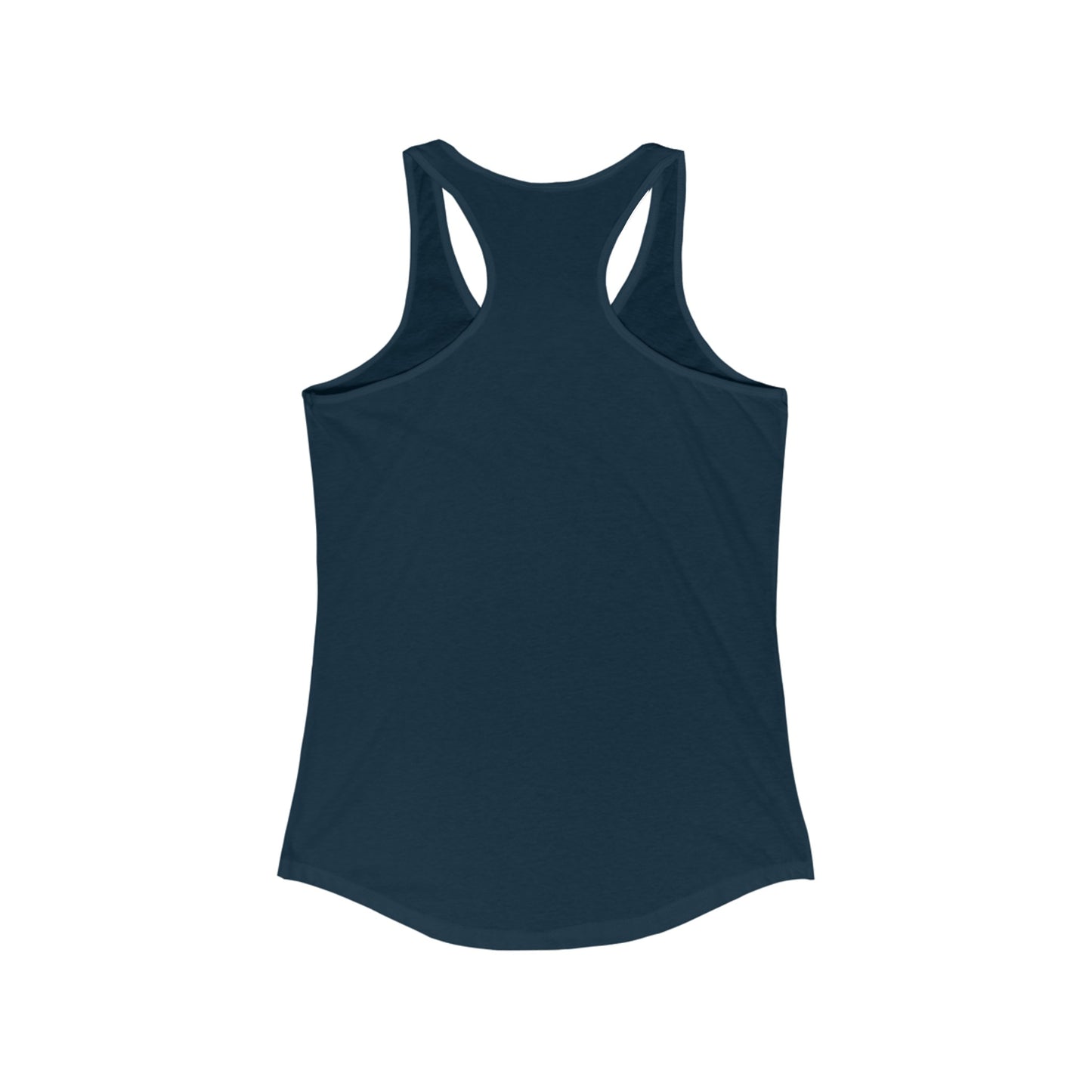 Racerback Tank-Top, Agwe veve , Blue on Midnight Navy Blue