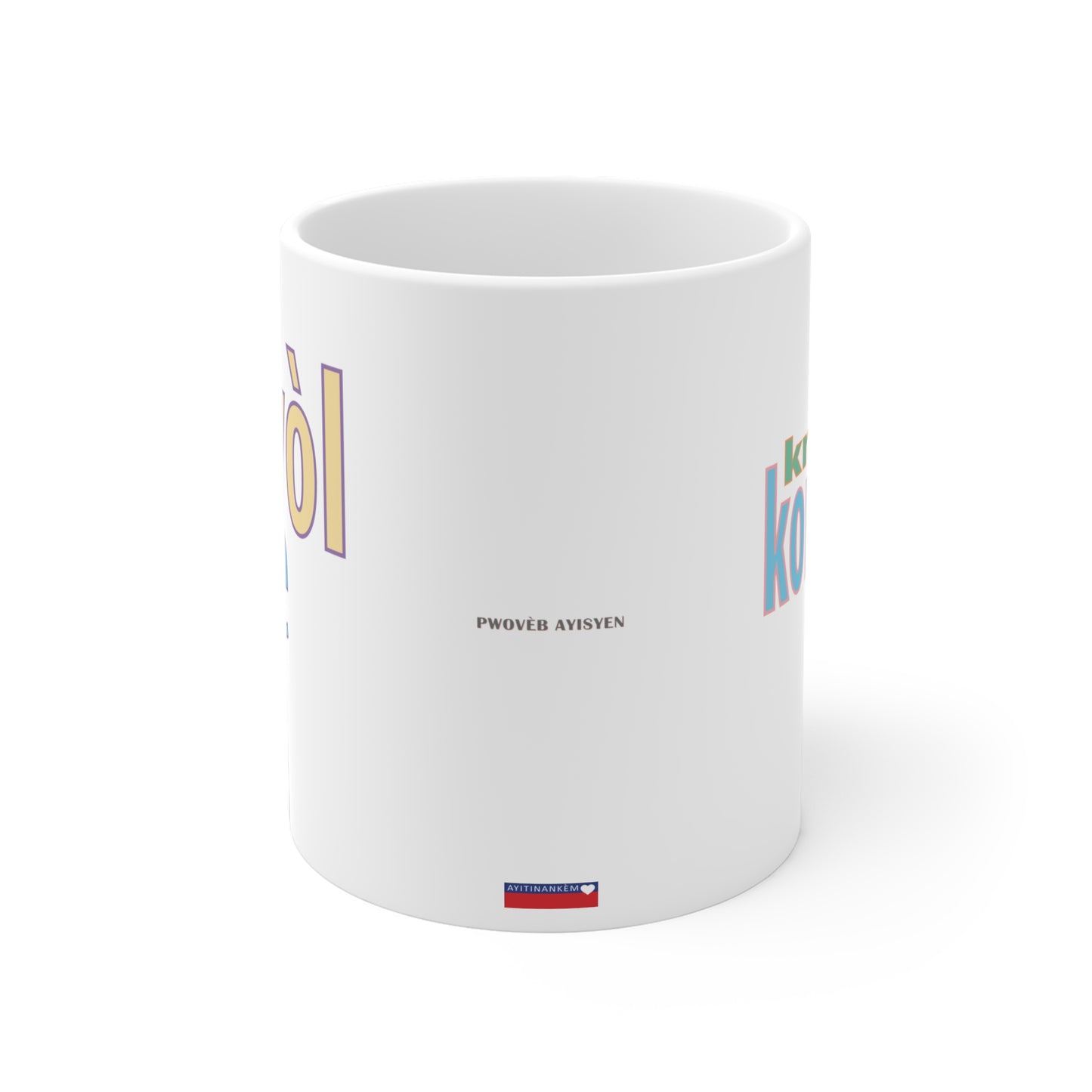 Mug Haïti Pwovèb - Kreyòl pâle, Kreyòl konprann