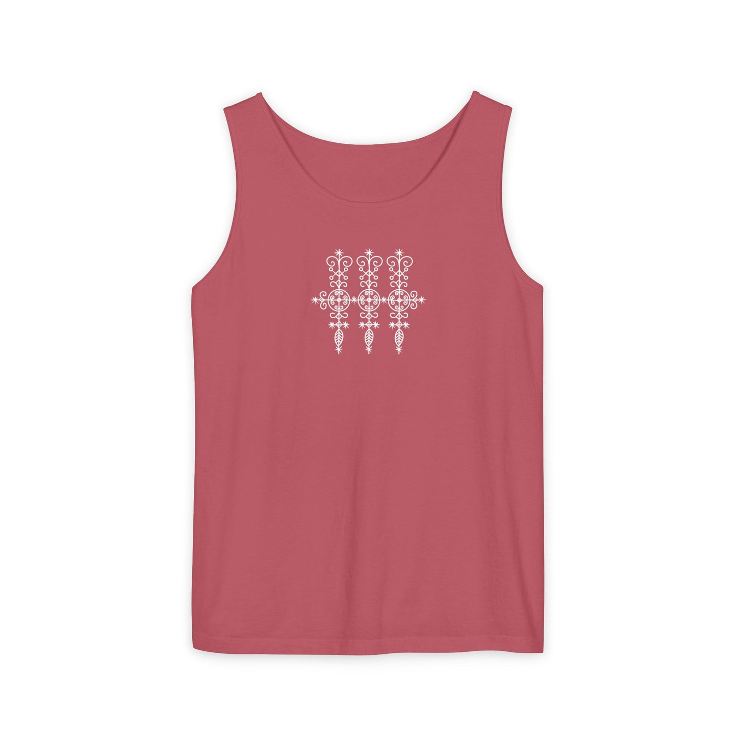 Uni Tank-Top Marassa veve, White on Crimson