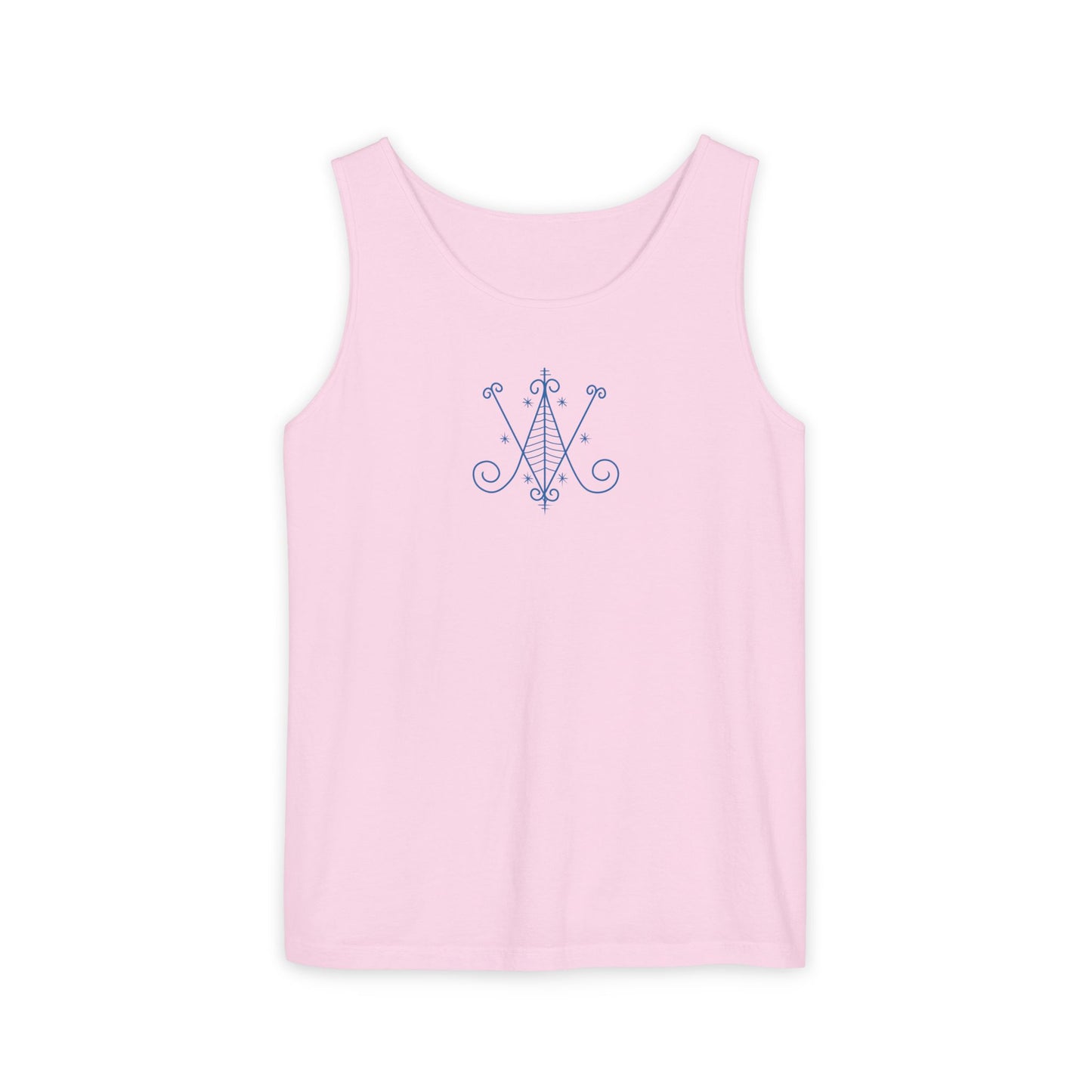 Uni Tank-Top Ayizan veve, Blue on Blossom